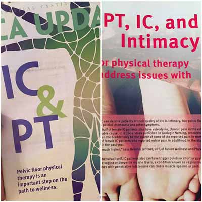 Heather Jeffcoat, DPT Featured in Interstitial Cystitis Association magazine